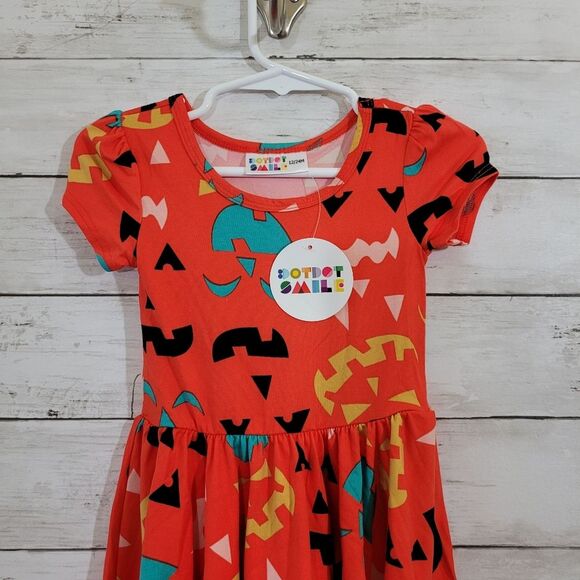 NWT Dot Dot Smile Baby Girl Halloween Jack O Lantern Twirl Dress 12-24 M - Picture 3 of 9